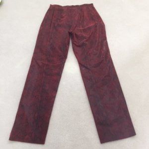 Colebrook & Co 100% Genuine Leather Pants - Red